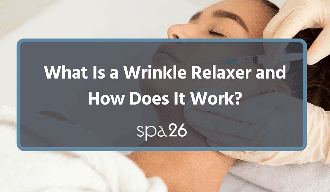 Wrinkle relaxer treatment being administered in spa.