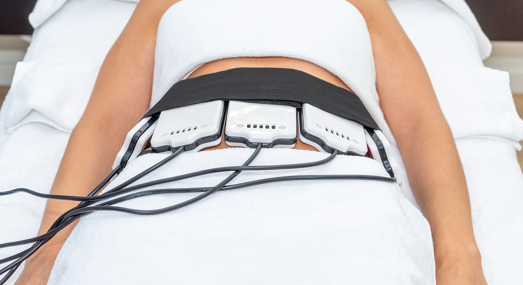Body treatment with electronic therapy devices.