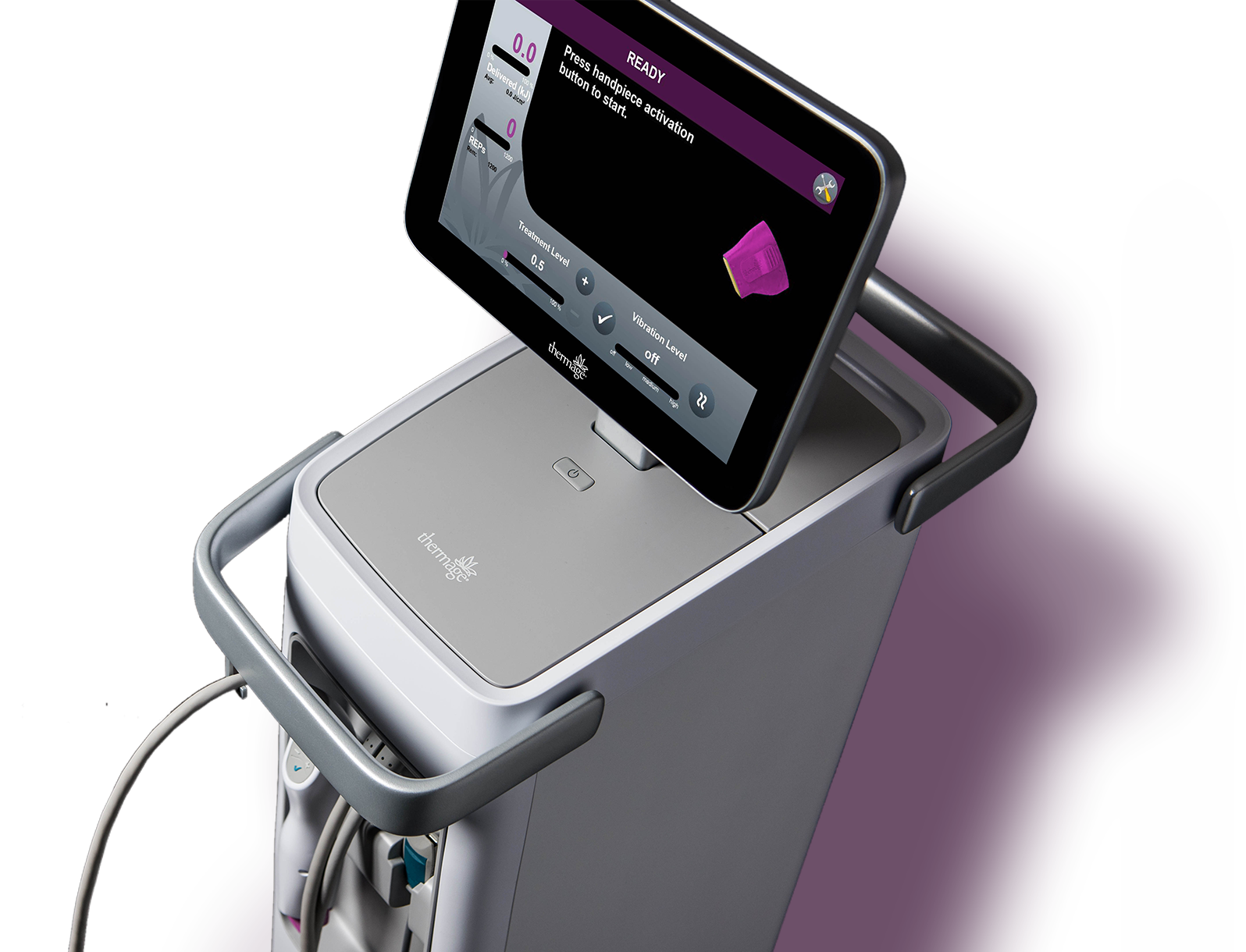 Thermage device for advanced skin tightening and contouring treatment.